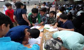 مسابقه نقاشی با عنوان "روز قدس" در راهپیمایی روز قدس شهر دابودشت 