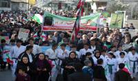 راهپیمایی باشکوه 22 بهمن در شهر دابودشت به روایت تصویر 1