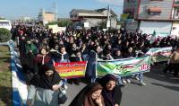 راهپیمایی با شکوه  13 آبان در شهر دابودشت